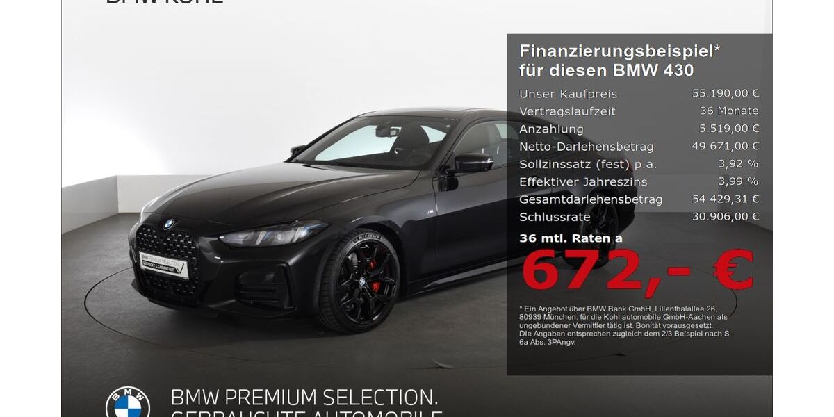 BMW 430 16.388 km 55.190 &euro; Aachen 52078