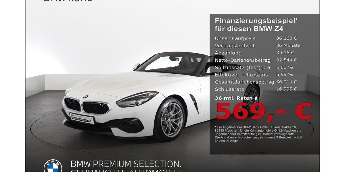 BMW Z4 34.190 km 36.160 &euro; Aachen 52078
