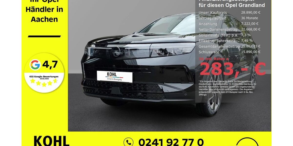 Opel Grandland (X) 9.800 km 27.890 &euro; Aachen 52078